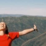 How hiking makes me feel! (Top of Mt Feathertop, Victorian High Country, Australia).