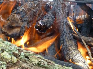 How to light a camp fire