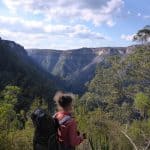 Looking down Ettrema Gorge