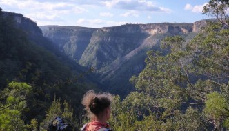 Looking down Ettrema Gorge