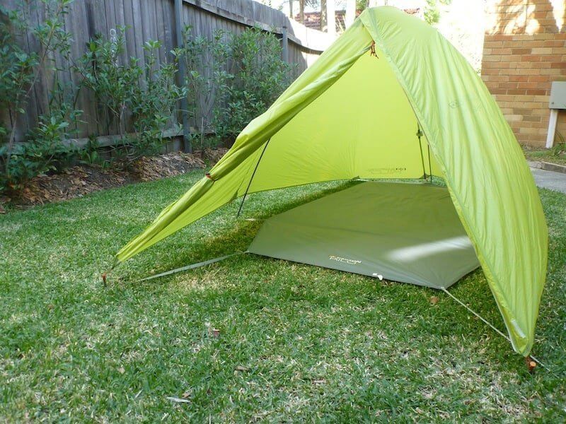 Easton Kilo 2P tent setup as Fly Only
