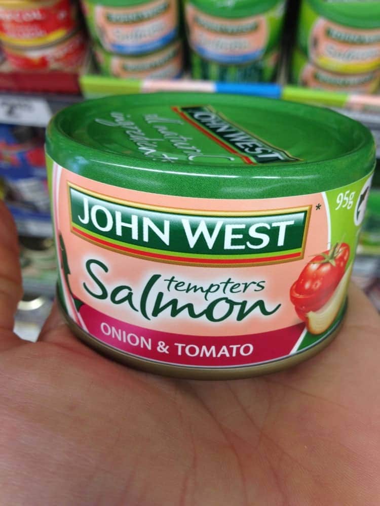 I've been known to use the lid and ring pull as a spoon to scoop out the salmon… be careful though!
