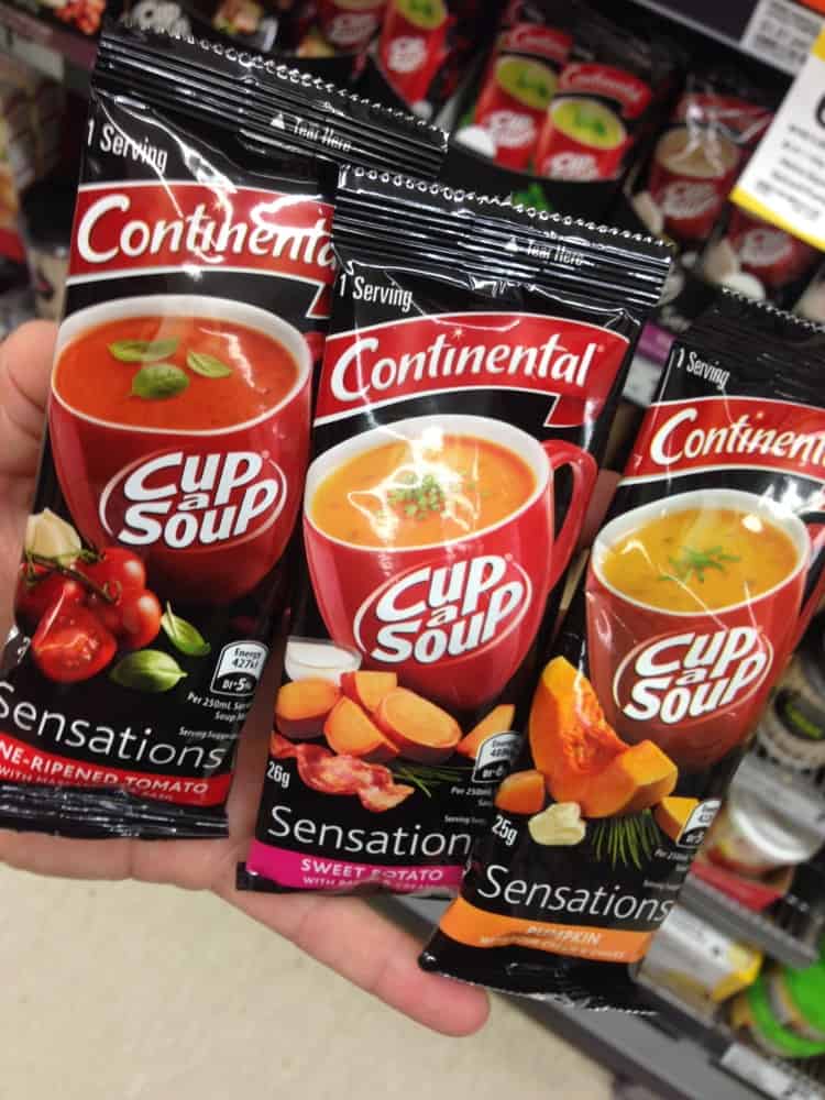 You can now buy individual sachets of Cuppa Soup. Perfect if you never touch the stuff in the city.