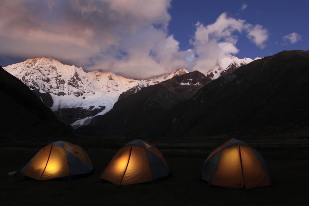 My tiny home tent on the Huayhuash Circuit, Peru