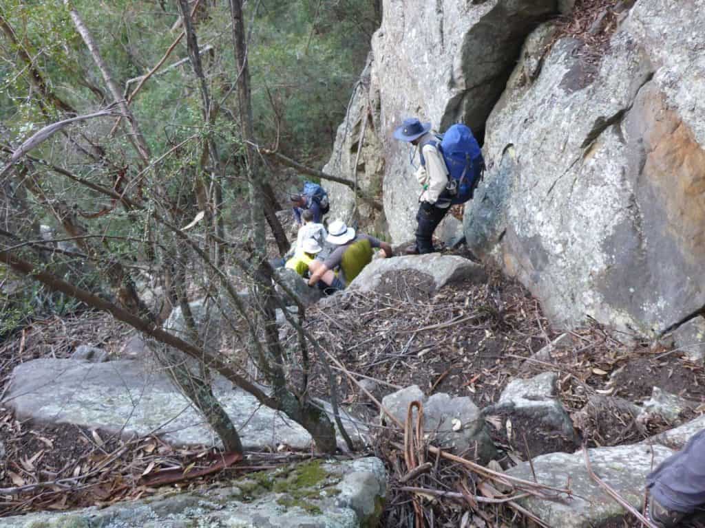 Descending through Howards Pass, Ettrema Gorge