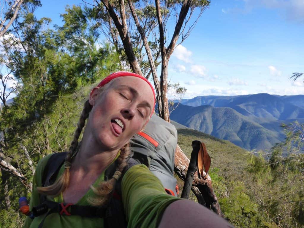 Yep, I still feel like this sometime! After an off-track 400m ascent, "Rabid Chihuahua", Wild Dog Mts, Blue Mountains NP, NSW.