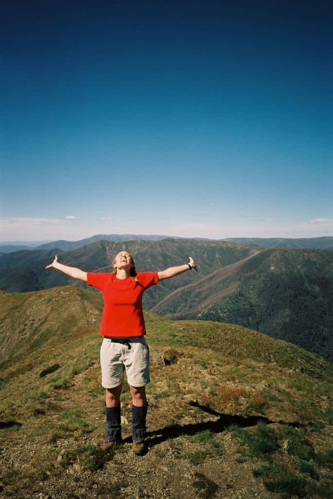 How Wilderness makes me feel (Mt Feathertop, Victorian High Country, Australia).