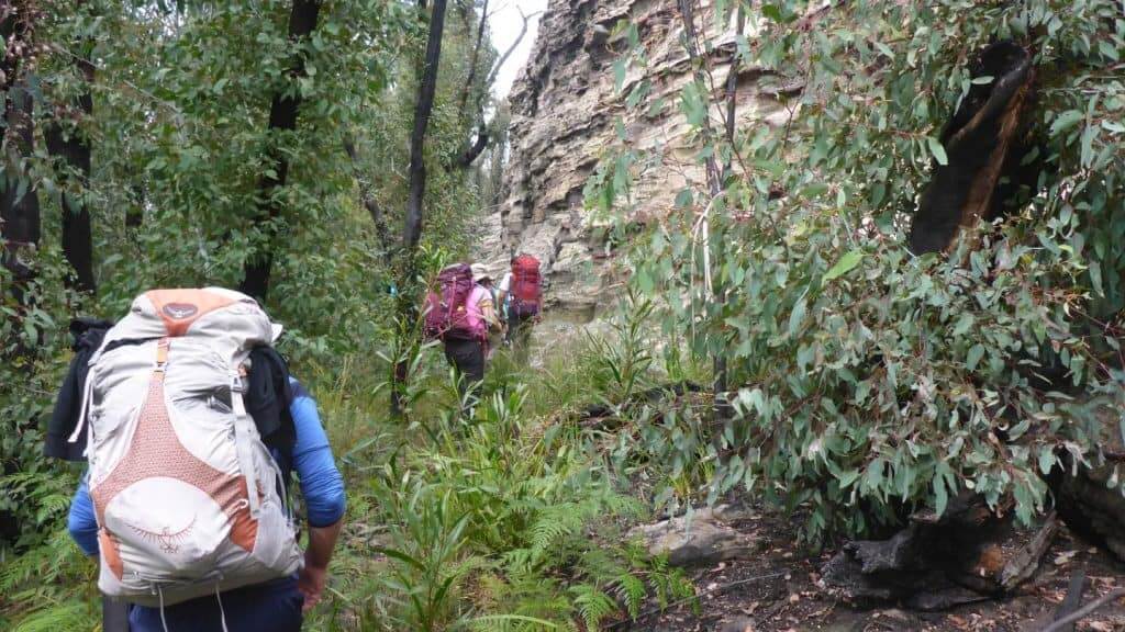 Hiking off trail