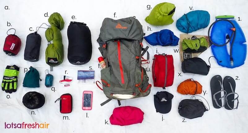 What to take hiking