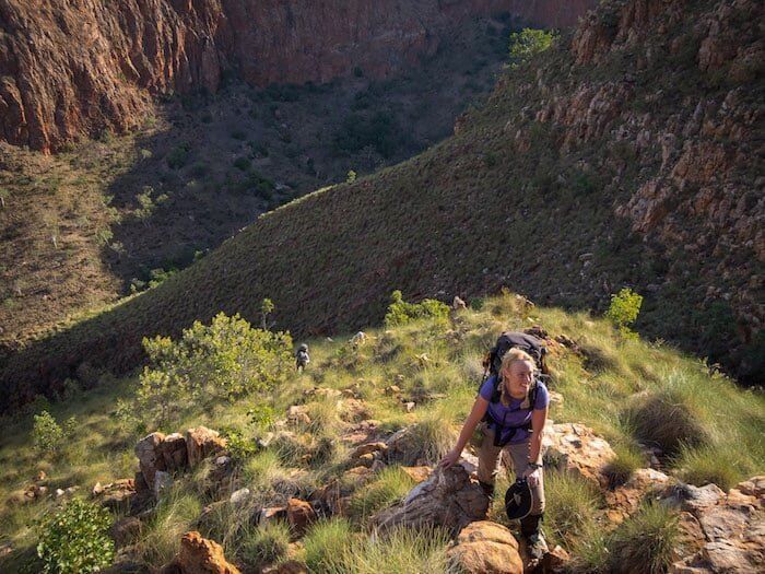 exercising outdoors