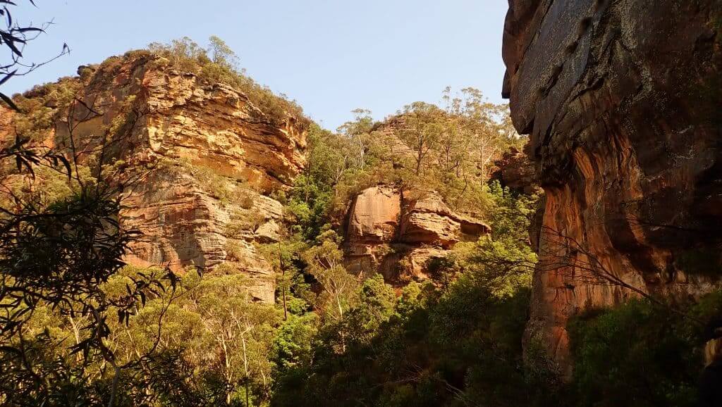 sandstone cliffs