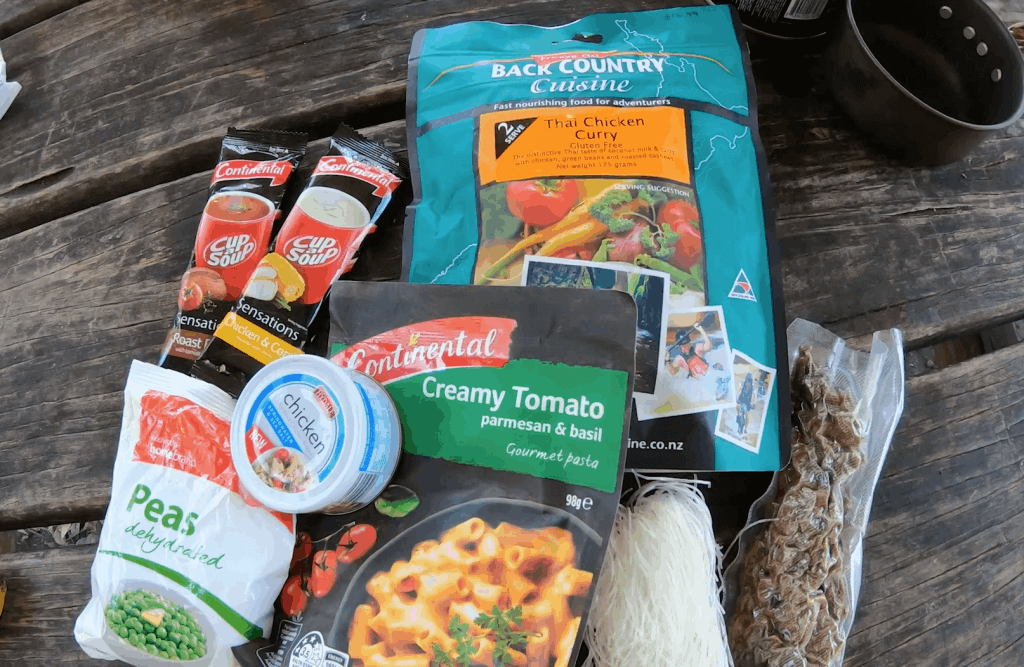 Easy hiking food from supermarkets