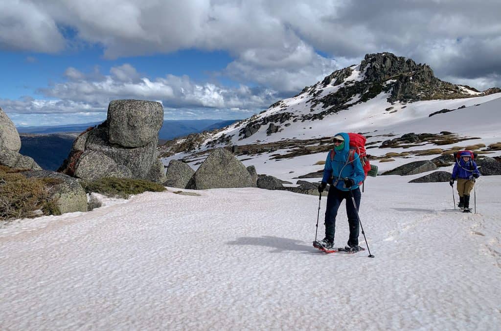 snow shoeing