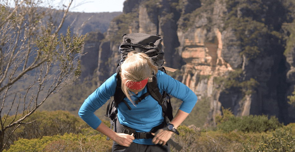 Adjusting 2024 hiking backpack