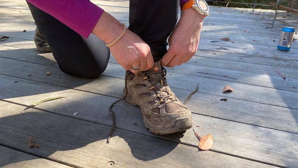 Merrell Bravada Waterproof Grey White Women Outdoors Hiking Shoes