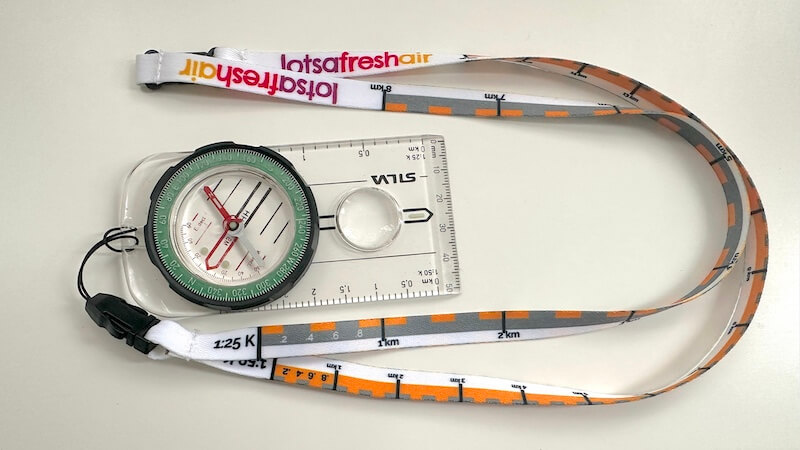Compass Lanyard with Scale Rulers