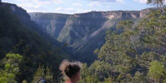 Looking down Ettrema Gorge