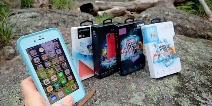 LifeProof waterproof smartphone case with iphone 8