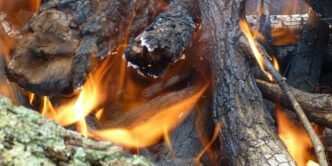 How to light a camp fire